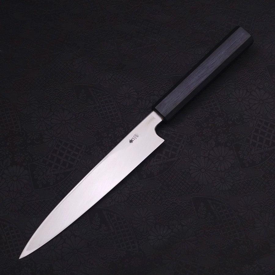 Yanagiba Blue steel #2 Kasumi Dark-Blue Urushi Handle 180mm-Blue steel #2-Kasumi-Japanese Handle-[Musashi]-[Japanese-Kitchen-Knives]