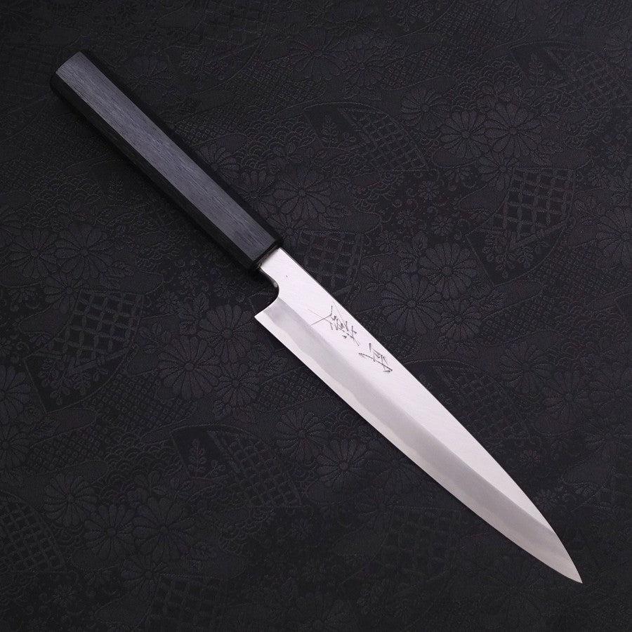 Yanagiba Blue steel #2 Kasumi Dark-Blue Urushi Handle 180mm-Blue steel #2-Kasumi-Japanese Handle-[Musashi]-[Japanese-Kitchen-Knives]