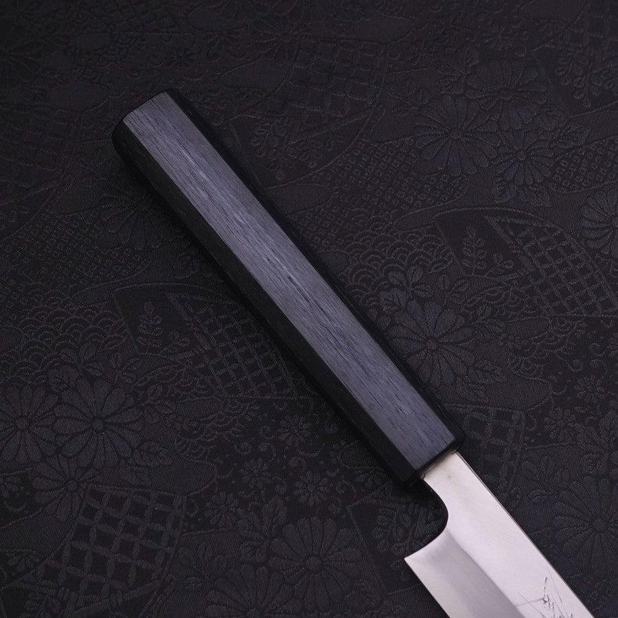 Yanagiba Blue steel #2 Kasumi Dark-Blue Urushi Handle 240mm-Blue steel #2-Kasumi-Japanese Handle-[Musashi]-[Japanese-Kitchen-Knives]