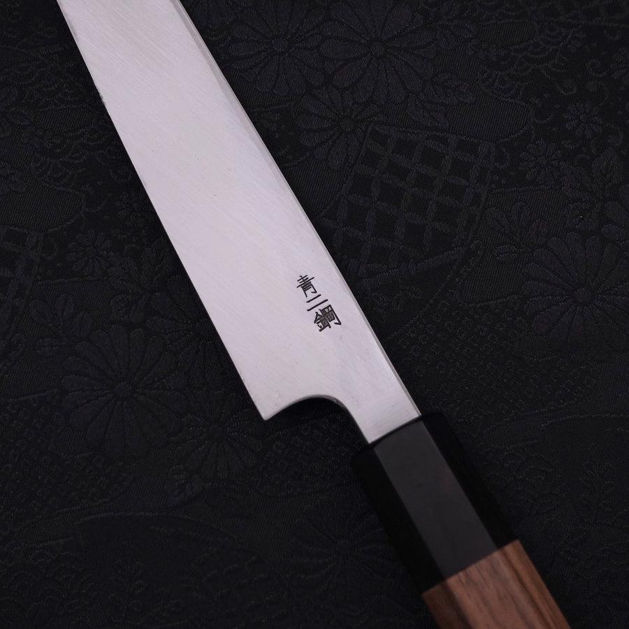 Yanagiba Blue steel #2 Kasumi Walnut Handle 180mm-Blue steel #2-Kasumi-Japanese Handle-[Musashi]-[Japanese-Kitchen-Knives]