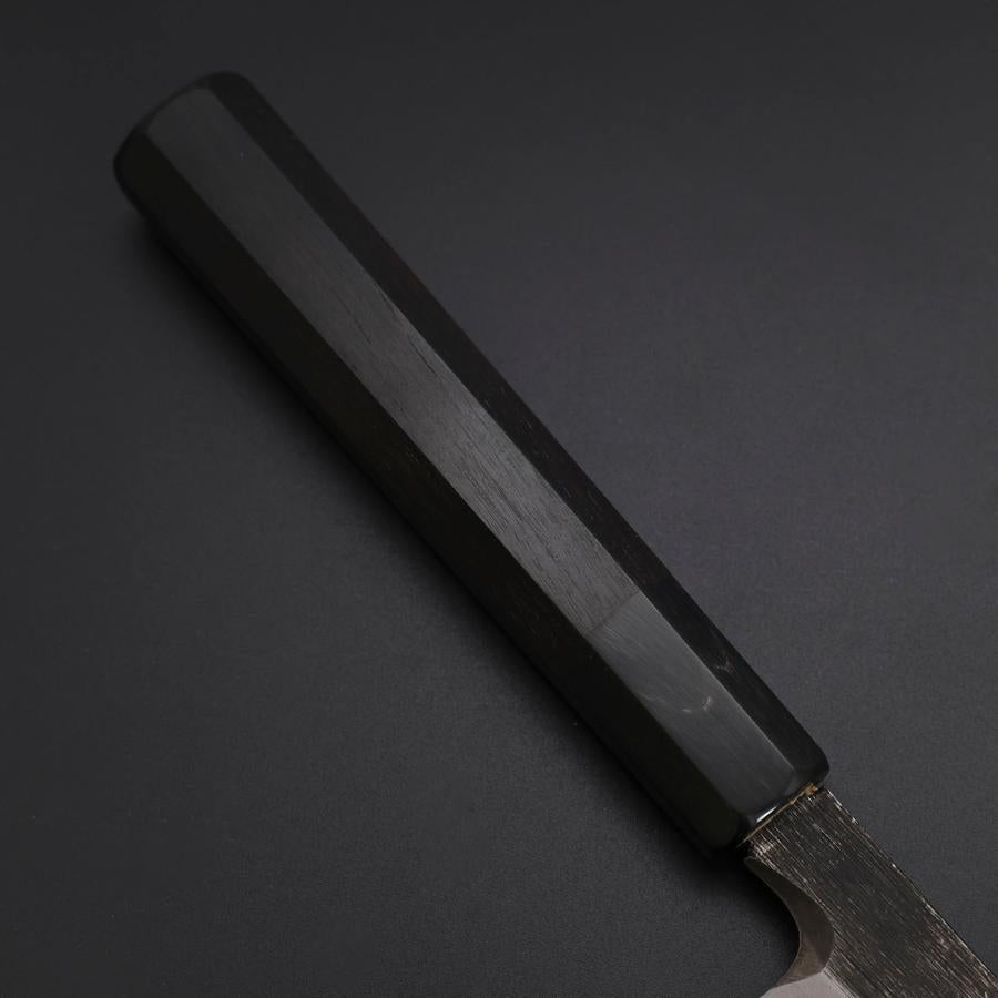 柳刃 片刃 青紙2号 黒打 八角紫檀柄 270mm – MUSASHI