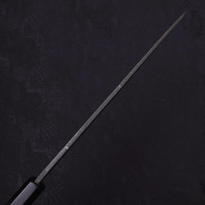 Yanagiba Blue steel #2 Kurouchi Buffalo Ebony Handle 240mm-Blue steel #2-Kurouchi-Japanese Handle-[Musashi]-[Japanese-Kitchen-Knives]