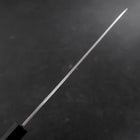 Yanagiba Left Hand AUS-10 Polished Buffalo Teak Handle 240mm (9.4”)-[Musashi]-[Japanese-Kitchen-Knives]