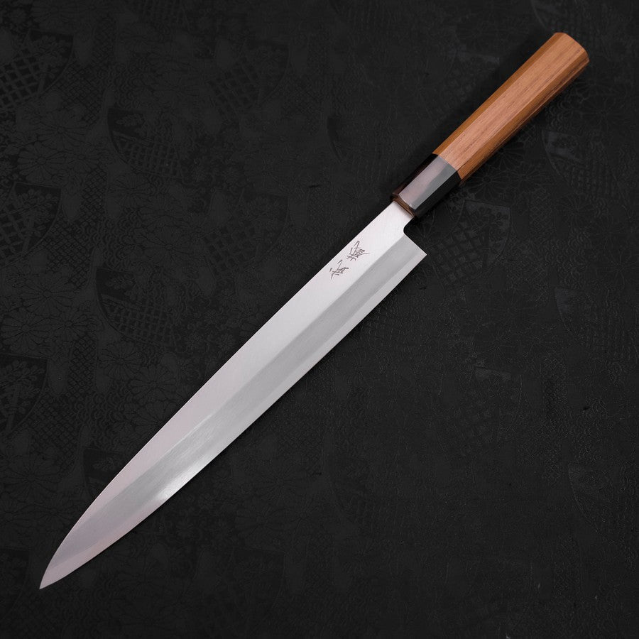 柳刃左手刀AUS-10 拋光黒檀柄270mm – MUSASHI