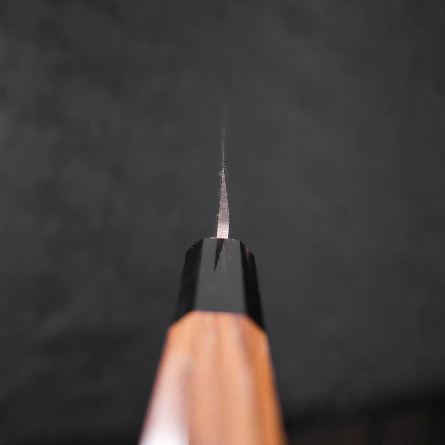 柳刃 左利き AUS-10 磨き 水牛チーク柄 270mm – MUSASHI