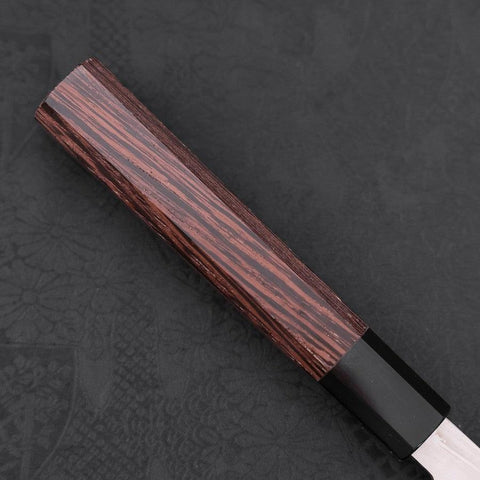 Yanagiba Left Hand AUS-10 Polished Buffalo Wenge Handle 290mm (11.4”)-[Musashi]-[Japanese-Kitchen-Knives]