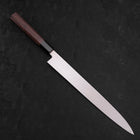 Yanagiba Left Hand AUS-10 Polished Buffalo Wenge Handle 290mm (11.4”)-[Musashi]-[Japanese-Kitchen-Knives]