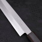 Yanagiba Left Hand AUS-10 Polished Ebony Handle 210mm (8.3”)-[Musashi]-[Japanese-Kitchen-Knives]