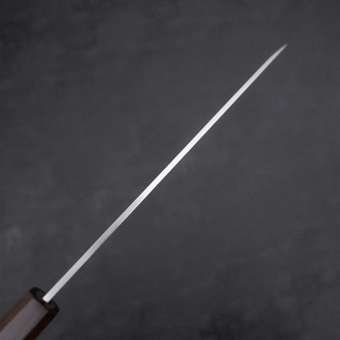 Yanagiba Left Hand AUS-10 Polished Ebony Handle 210mm (8.3”)-[Musashi]-[Japanese-Kitchen-Knives]