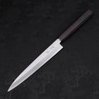 Yanagiba Left Hand AUS-10 Polished Ebony Handle 210mm (8.3”)-[Musashi]-[Japanese-Kitchen-Knives]