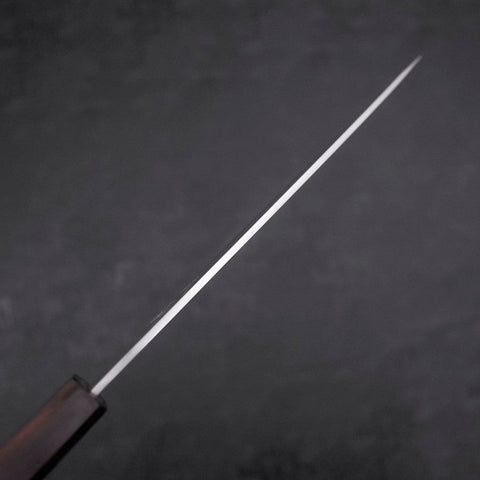 Yanagiba Left Hand AUS-10 Polished Ebony Handle 240mm (9.4”)-[Musashi]-[Japanese-Kitchen-Knives]