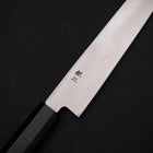 Yanagiba Left -Hand Silver Steel #3 Kasumi Buffalo Ebony Handle 210mm (8.3”)-[Musashi]-[Japanese-Kitchen-Knives]