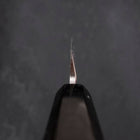 Yanagiba Left -Hand Silver Steel #3 Kasumi Buffalo Ebony Handle 210mm (8.3”)-[Musashi]-[Japanese-Kitchen-Knives]