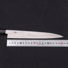 Yanagiba Left -Hand Silver Steel #3 Kasumi Buffalo Ebony Handle 210mm (8.3”)-[Musashi]-[Japanese-Kitchen-Knives]