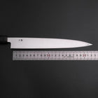 Yanagiba Left-Hand Silver Steel #3 Kasumi Buffalo Magnolia Handle 240mm (9.4”)-[Musashi]-[Japanese-Kitchen-Knives]