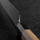Yanagiba Left-Hand Silver Steel #3 Kasumi Buffalo Magnolia Handle 260mm-[Musashi]-[Japanese-Kitchen-Knives]