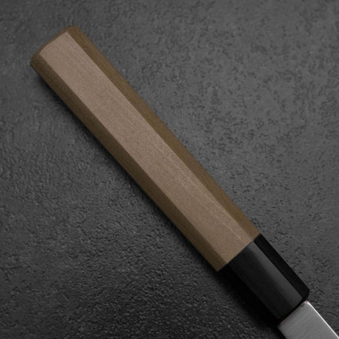 Yanagiba Left-Hand Silver Steel #3 Kasumi Buffalo Magnolia Handle 260mm-[Musashi]-[Japanese-Kitchen-Knives]