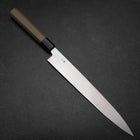 Yanagiba Left-Hand Silver Steel #3 Kasumi Buffalo Magnolia Handle 260mm-[Musashi]-[Japanese-Kitchen-Knives]
