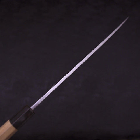 Yanagiba Left Hand White Steel #1 Buffalo Magnolia Handle 270mm (10.6”)-[Musashi]-[Japanese-Kitchen-Knives]