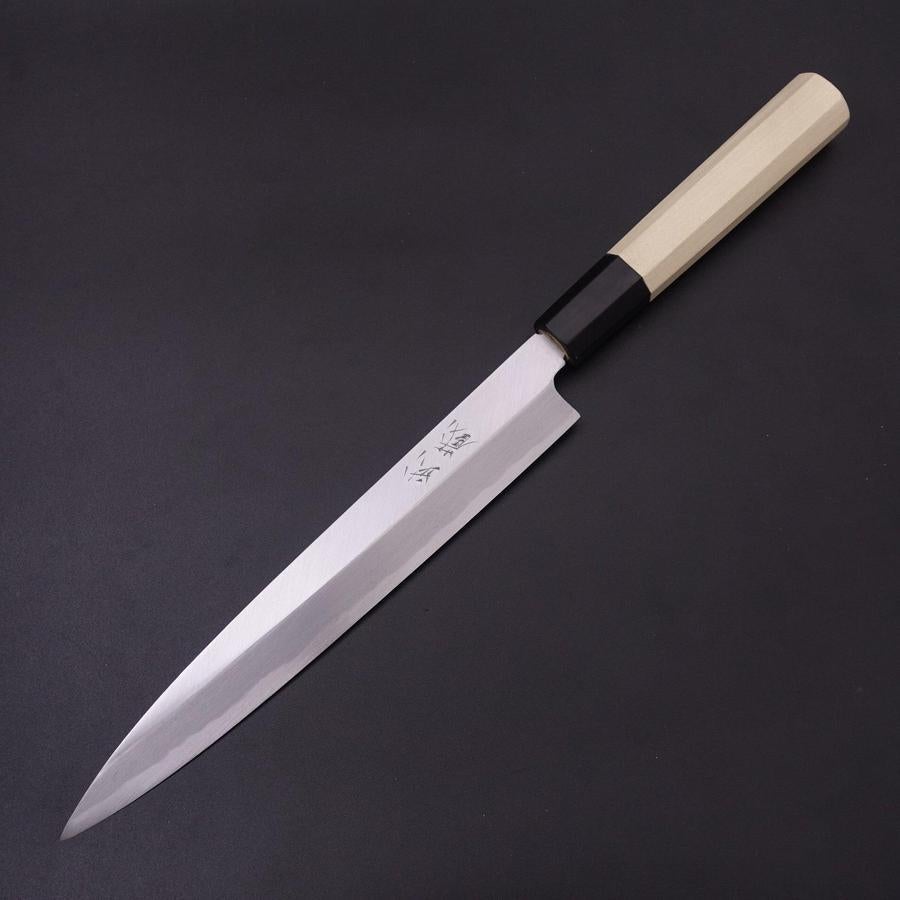Yanagiba Left Hand White steel 2 Kasumi Buffalo Magnolia Handle 210mm