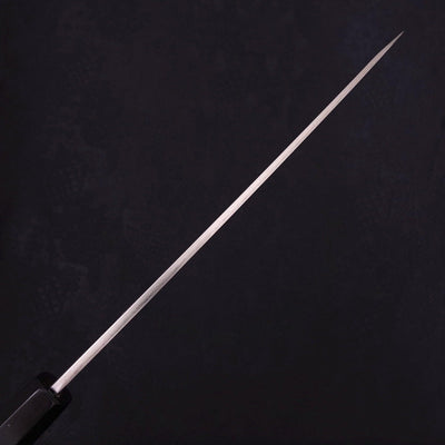 Yanagiba Left -hand Silver Steel #3 Kasumi Buffalo Ebony Handle 210mm-Silver steel #3-Kasumi-Japanese Handle-[Musashi]-[Japanese-Kitchen-Knives]