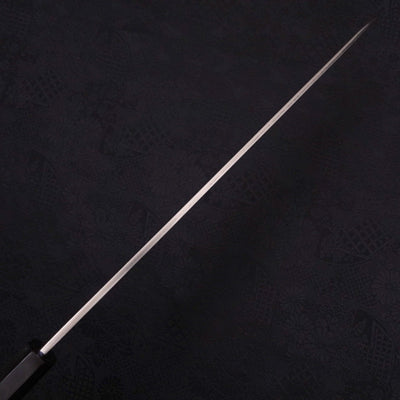 Yanagiba Left -hand Silver Steel #3 Kasumi Buffalo Ebony Handle 300mm-Silver steel #3-Kasumi-Japanese Handle-[Musashi]-[Japanese-Kitchen-Knives]