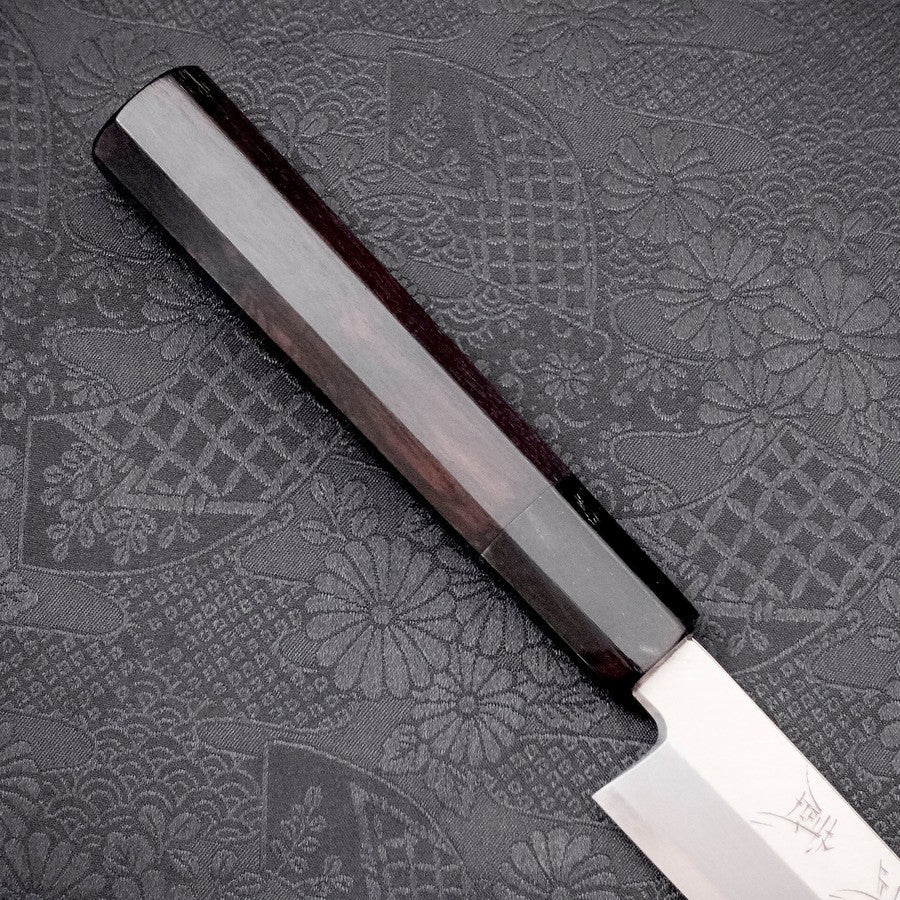 Yanagiba Silver Steel #3 Kasumi Buffalo Ebony Handle 210mm – MUSASHI