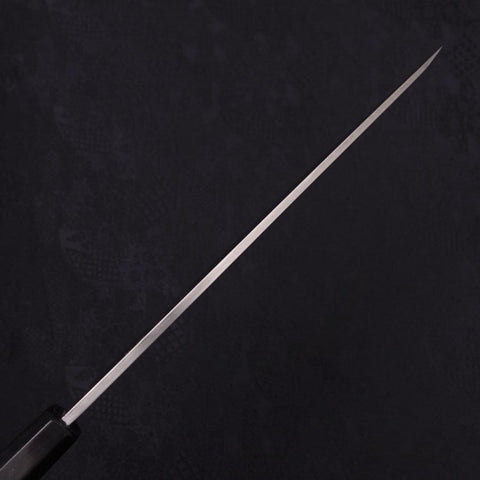 Yanagiba Silver Steel #3 Kasumi Buffalo Ebony Handle 240mm (9.4”)-[Musashi]-[Japanese-Kitchen-Knives]