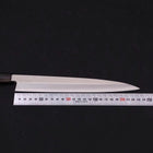 Yanagiba Silver Steel #3 Kasumi Buffalo Ebony Handle 240mm (9.4”)-[Musashi]-[Japanese-Kitchen-Knives]