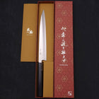 Yanagiba Silver Steel #3 Kasumi Buffalo Ebony Handle 240mm (9.4”)-[Musashi]-[Japanese-Kitchen-Knives]