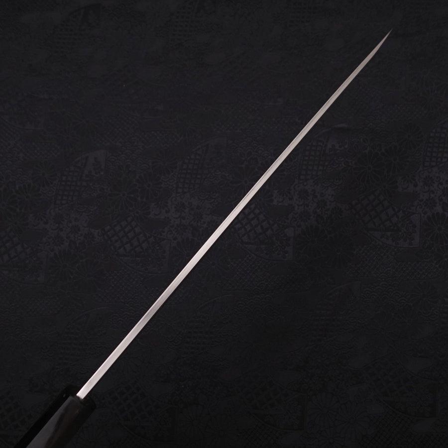 Yanagiba Silver Steel #3 Kasumi Buffalo Ebony Handle 270mm-Silver steel #3-Polished-Japanese Handle-[Musashi]-[Japanese-Kitchen-Knives]