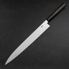 Yanagiba Silver Steel #3 Kasumi Buffalo Ebony Handle 300mm (11.8”)-[Musashi]-[Japanese-Kitchen-Knives]