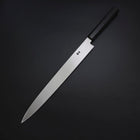 Yanagiba Silver Steel #3 Kasumi Buffalo Ebony Handle 300mm (11.8”)-[Musashi]-[Japanese-Kitchen-Knives]