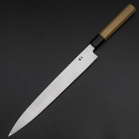Yanagiba Silver Steel #3 Kasumi Buffalo Magnolia Handle 270mm-[Musashi]-[Japanese-Kitchen-Knives]