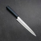Yanagiba Silver Steel #3 Kasumi Dark Blue Urushi Handle 200mm (7.9”)-[Musashi]-[Japanese-Kitchen-Knives]