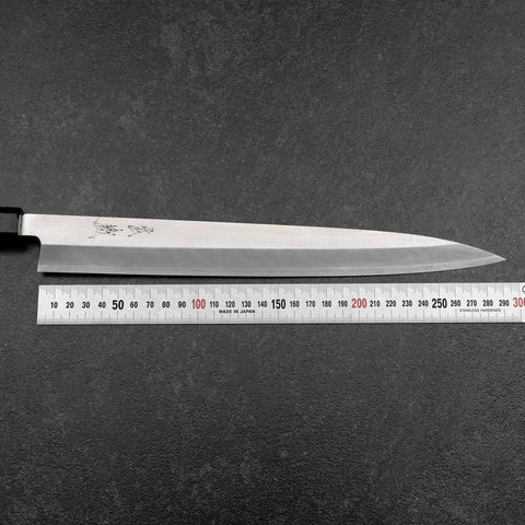 Yanagiba Silver Steel #3 Kasumi Walnut Handle 300mm (11.8”)-[Musashi]-[Japanese-Kitchen-Knives]