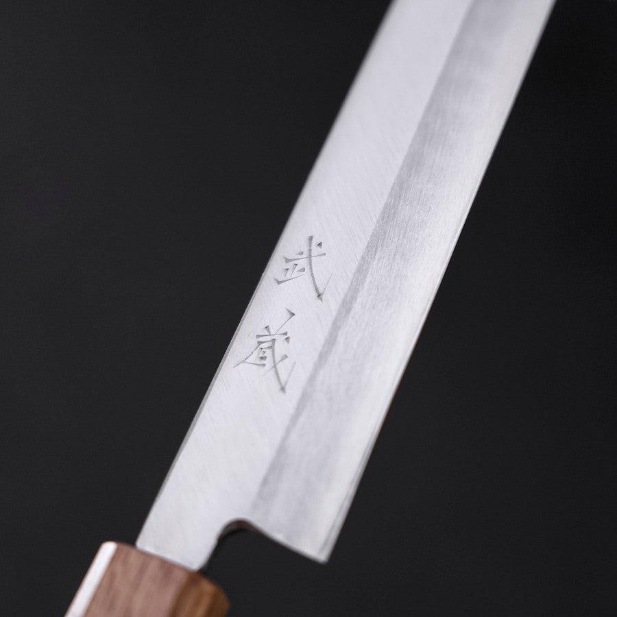 柳刃 片刃 銀紙3号 霞 焼漆柄 240mm – MUSASHI