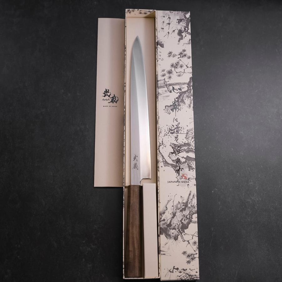 Yanagiba VG-10 Damascus Ashwood Handle 260mm – MUSASHI