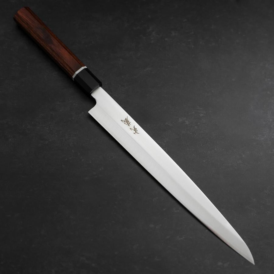 야나기바 VG-10 다마스쿠스 벚꽃나무 손잡이 240mm( 칼집 포함) – MUSASHI