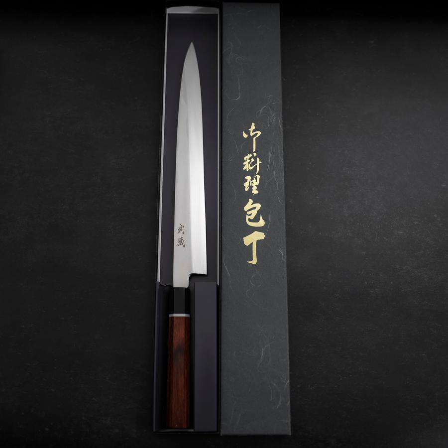 柳刃 VG-10 ダマスカス 櫻柄 鞘付 300mm – MUSASHI
