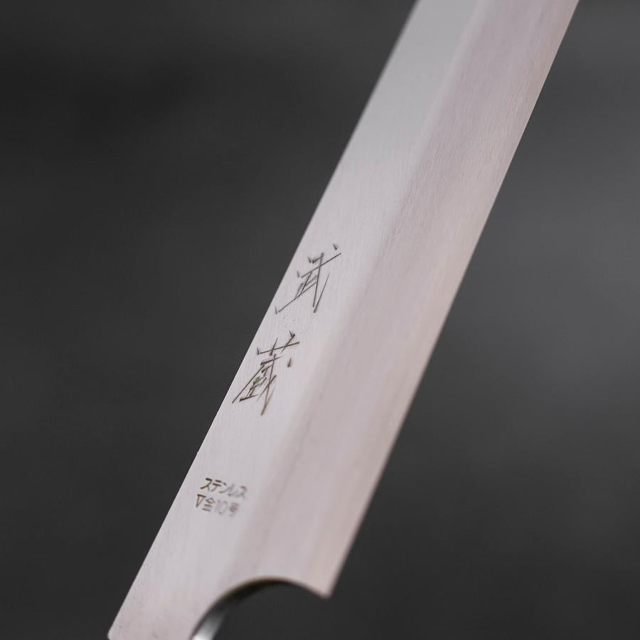 柳刃 片刃 銀紙3号 霞 黒檀水牛柄 270mm – MUSASHI