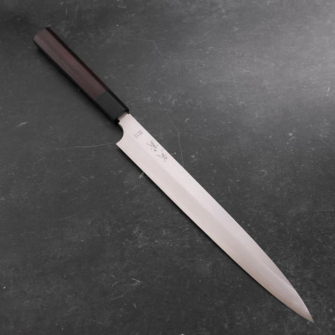 Yanagiba VG-10 Kasumi Buffalo Ebony Handle 300mm (11.8”)-[Musashi]-[Japanese-Kitchen-Knives]