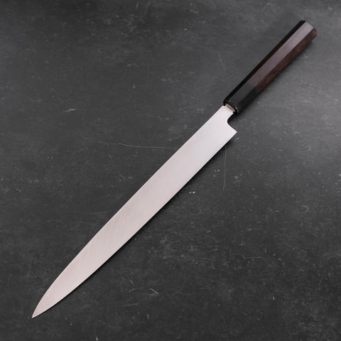 Yanagiba VG-10 Mirror Buffalo Ebony Handle 300mm (11.8”)-[Musashi]-[Japanese-Kitchen-Knives]