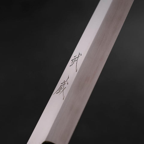 Yanagiba VG-10 Mirror Buffalo Ebony Handle 300mm (11.8”)-[Musashi]-[Japanese-Kitchen-Knives]