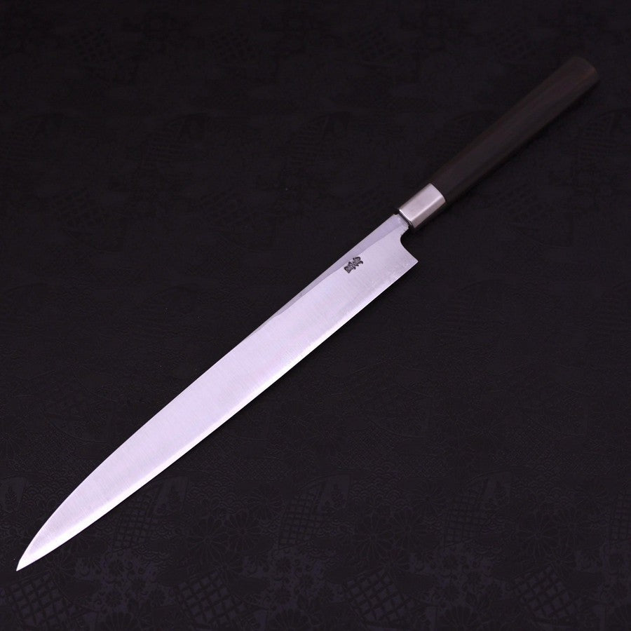 柳刃 白紙1号 黒檀柄 300mm – MUSASHI