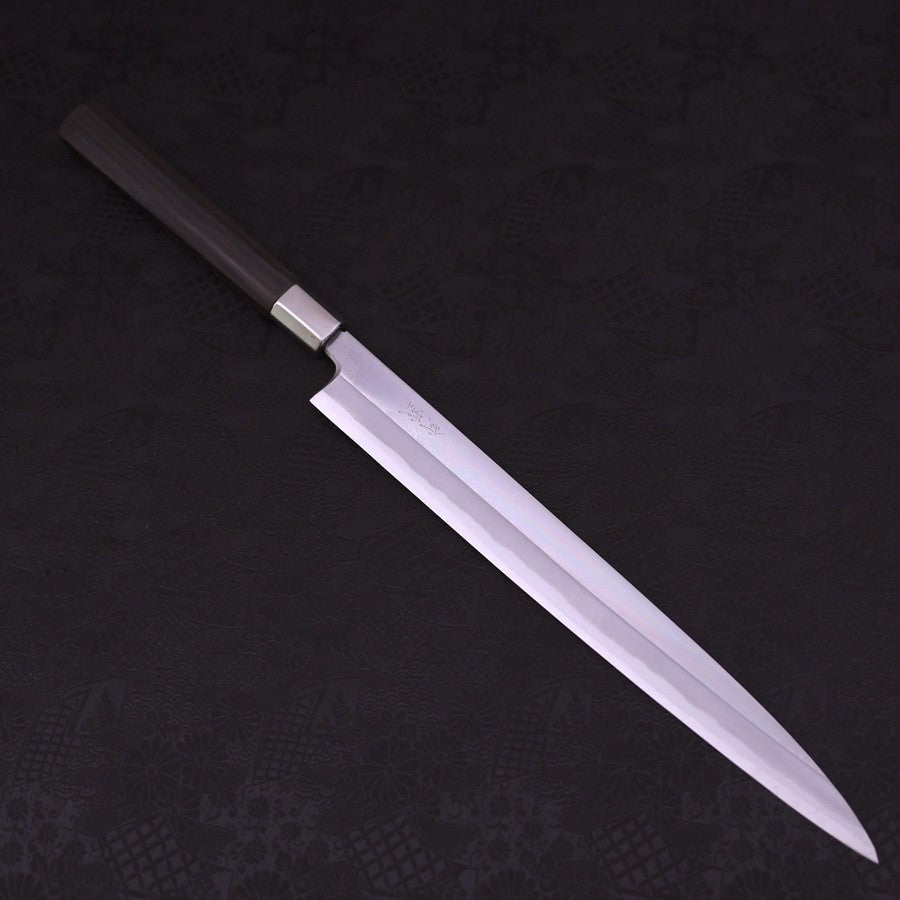 柳刃 白紙1号 黒檀柄 300mm – MUSASHI
