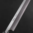 Yanagiba White Steel #2 Kasumi Buffalo Ebony Handle 270mm (10.6”)-[Musashi]-[Japanese-Kitchen-Knives]