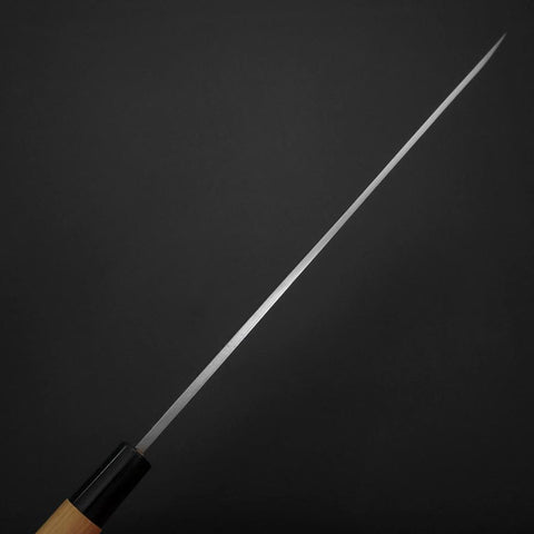 Yanagiba White Steel #2 Kasumi Buffalo Magnolia Handle 270mm (10.6”)-[Musashi]-[Japanese-Kitchen-Knives]