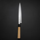 Yanagiba White Steel #2 Kasumi Buffalo Magnolia Handle 270mm (10.6”)-[Musashi]-[Japanese-Kitchen-Knives]