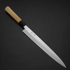 Yanagiba White Steel #2 Kasumi Buffalo Magnolia Handle 270mm (10.6”)-[Musashi]-[Japanese-Kitchen-Knives]